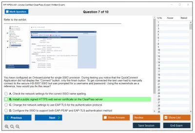 HP HPE6-A81 Aruba Certified ClearPass Expert Written Exam Practice test exam simulator test engine exam Prep practice test questions answers Image 7