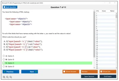 Microsoft 70-480 Programming in HTML5 with JavaScript and CSS3 Practice test exam simulator test engine exam Prep practice test questions answers Image 7
