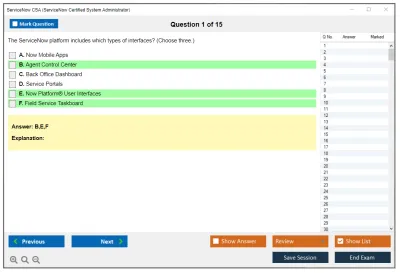 ServiceNow CSA ServiceNow Certified System Administrator Practice test exam simulator test engine exam Prep practice test questions answers Image 1