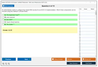 Nutanix NCP-MCI-5.20 Nutanix Certified Professional - Multi cloud Infrastructure (NCP-5.20) Practice test exam simulator test engine exam Prep practice test questions answers Image 4