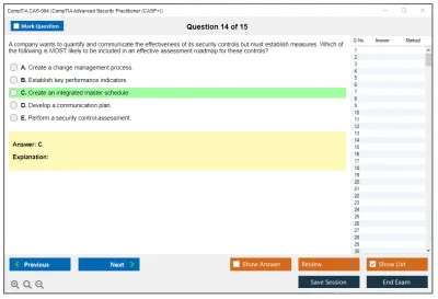 CompTIA CAS-004 CompTIA Advanced Security Practitioner (CASP+) Exam Practice test exam simulator test engine exam Prep practice test questions answers Image 14
