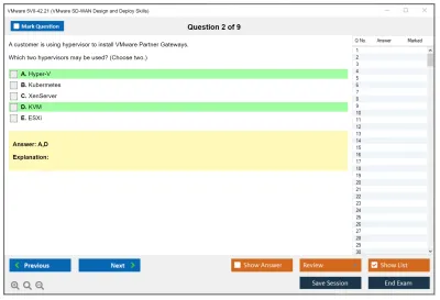 VMware 5V0-42.21 VMware SD-WAN Design and Deploy Skills Practice test exam simulator test engine exam Prep practice test questions answers Image 2