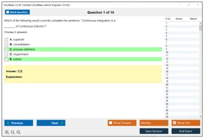 CloudBees CCJE Certified CloudBees Jenkins Engineer (CCJE) Practice test exam simulator test engine exam Prep practice test questions answers Image 1
