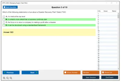 CIPS L5M2 Managing Supply Chain Risk Practice test exam simulator test engine exam Prep practice test questions answers Image 3