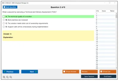IBM C1000-021 IBM Virtualized Storage V2 Practice test exam simulator test engine exam Prep practice test questions answers Image 2