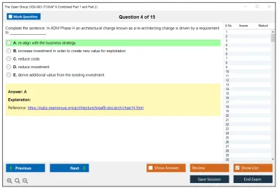 The Open Group OG0-093 TOGAF 9.2 Combined Part 1 and Part 2 Practice test exam simulator test engine exam Prep practice test questions answers Image 4