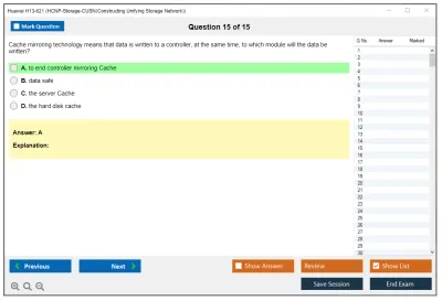 Huawei H13-621 HCNP-Storage-CUSN(Constructing Unifying Storage Network) Practice test exam simulator test engine exam Prep practice test questions answers Image 15