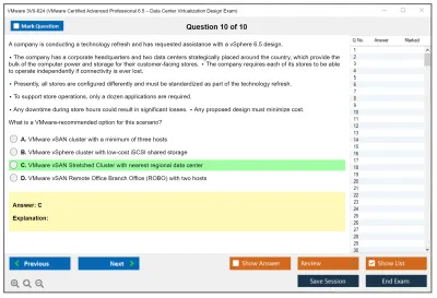 VMware 3V0-624 VMware Certified Advanced Professional 6.5 – Data Center Virtualization Design Exam Practice test exam simulator test engine exam Prep practice test questions answers Image 10