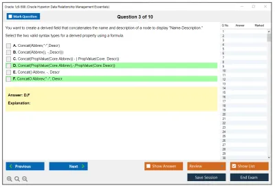 Oracle 1z0-588 Oracle Hyperion Data Relationship Management Essentials Practice test exam simulator test engine exam Prep practice test questions answers Image 3