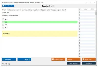 BCS TTA1 ISTQB-BCS Certified Tester Advanced Level- Technical Test Analyst (2012) Practice test exam simulator test engine exam Prep practice test questions answers Image 9