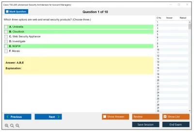 Cisco 700-265 Advanced Security Architecture for Account Managers Practice test exam simulator test engine exam Prep practice test questions answers Image 1