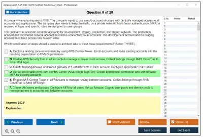 Amazon AWS SAP-C02 AWS Certified Solutions Architect - Professional Practice test exam simulator test engine exam Prep practice test questions answers Image 9