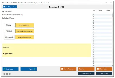 Palo Alto Networks PCCSA Palo Alto Networks Certified Cybersecurity Associate Practice test exam simulator test engine exam Prep practice test questions answers Image 1