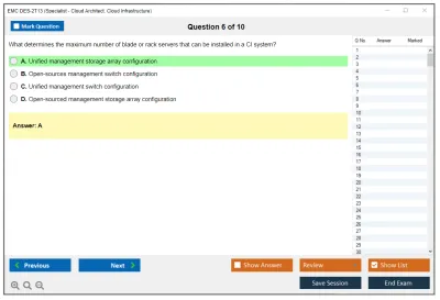 EMC DES-2T13 Specialist – Cloud Architect, Cloud Infrastructure Exam Practice test exam simulator test engine exam Prep practice test questions answers Image 6
