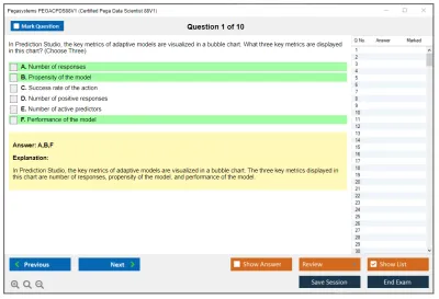 Pegasystems PEGACPDS88V1 Certified Pega Data Scientist 8.8 Practice test exam simulator test engine exam Prep practice test questions answers Image 1