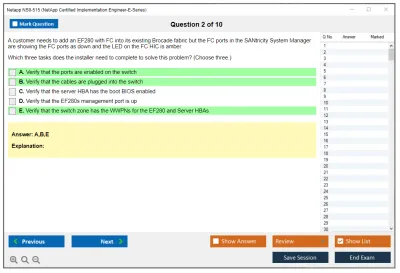 Netapp NS0-515 NetApp Certified Implementation Engineer-E-Series Practice test exam simulator test engine exam Prep practice test questions answers Image 2