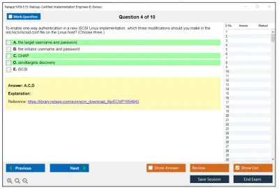 Netapp NS0-515 NetApp Certified Implementation Engineer-E-Series Practice test exam simulator test engine exam Prep practice test questions answers Image 4