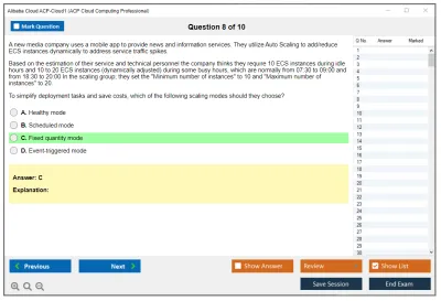 Alibaba Cloud ACP-Cloud1 ACP Cloud Computing Certification Practice test exam simulator test engine exam Prep practice test questions answers Image 8