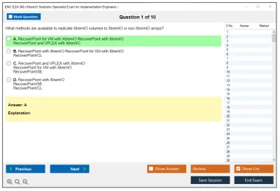 EMC E20-368 XtremIO Solutions Specialist Exam for Implementation Engineers Practice test exam simulator test engine exam Prep practice test questions answers Image 1