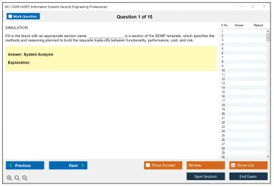 ISC2 CISSP-ISSEP Information Systems Security Engineering Professional Practice test exam simulator test engine exam Prep practice test questions answers Image 1