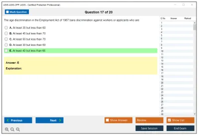 ASIS ASIS-CPP ASIS - Certified Protection Professional (CPP) Exam Practice test exam simulator test engine exam Prep practice test questions answers Image 17