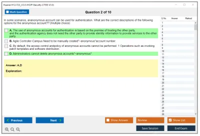 Huawei H12-723_V3.0 HCIP-Security-CTSS V3.0 Practice test exam simulator test engine exam Prep practice test questions answers Image 2