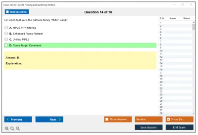 Cisco 400-101 CCIE Routing and Switching Written Practice test exam simulator test engine exam Prep practice test questions answers Image 14