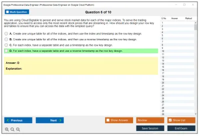 Google Professional-Data-Engineer Google Professional Data Engineer Exam Practice test exam simulator test engine exam Prep practice test questions answers Image 6