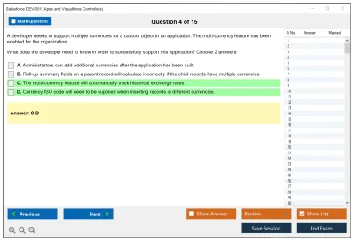 Salesforce DEV-501 Certified Force.com Advanced Developer Practice test exam simulator test engine exam Prep practice test questions answers Image 4