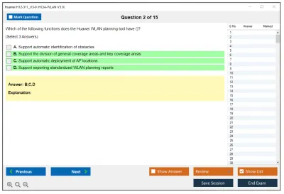 Huawei H12-311_V3.0 HCIA-WLAN V3.0 Practice test exam simulator test engine exam Prep practice test questions answers Image 2