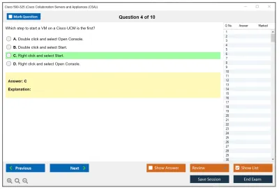 Cisco 500-325 Cisco Collaboration Servers and Appliances (CSA) Practice test exam simulator test engine exam Prep practice test questions answers Image 4