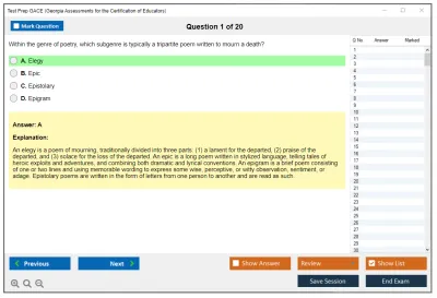 Test Prep GACE Georgia Assessments for the Certification of Educators Practice test exam simulator test engine exam Prep practice test questions answers Image 1