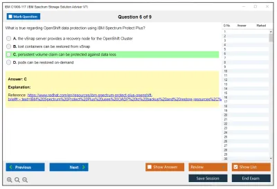 IBM C1000-117 IBM Spectrum Storage Solution Advisor V7 Practice test exam simulator test engine exam Prep practice test questions answers Image 6