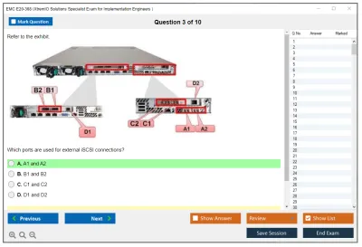 EMC E20-368 XtremIO Solutions Specialist Exam for Implementation Engineers Practice test exam simulator test engine exam Prep practice test questions answers Image 3