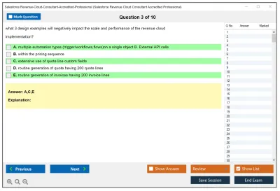 Salesforce Revenue-Cloud-Consultant-Accredited-Professional Salesforce Revenue Cloud Consultant Accredited Professional Practice test exam simulator test engine exam Prep practice test questions answers Image 3