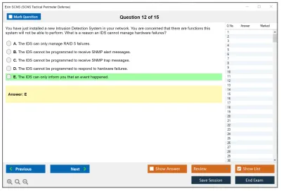 Exin SCNS SCNS Tactical Perimeter Defense Practice test exam simulator test engine exam Prep practice test questions answers Image 12