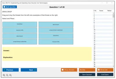 Cisco 350-701 Implementing and Operating Cisco Security Core Technologies (SCOR 350-701) Practice test exam simulator test engine exam Prep practice test questions answers Image 1