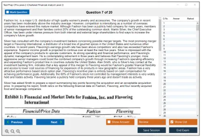 Test Prep CFA-Level-2 Chartered Financial Analyst Level 2 Practice test exam simulator test engine exam Prep practice test questions answers Image 7