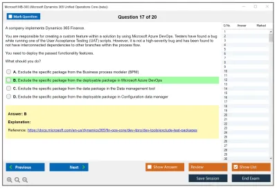 Microsoft MB-300 Microsoft Dynamics 365: Core Finance and Operations Practice test exam simulator test engine exam Prep practice test questions answers Image 17