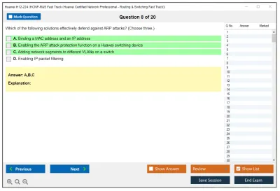 Huawei H12-224 HCNP-R&amp;S Fast Track (Huawei Certified Network Professional - Routing &amp; Switching Fast Track) Practice test exam simulator test engine exam Prep practice test questions answers Image 8