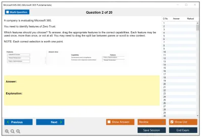 Microsoft MS-900 Microsoft 365 Fundamentals Practice test exam simulator test engine exam Prep practice test questions answers Image 2