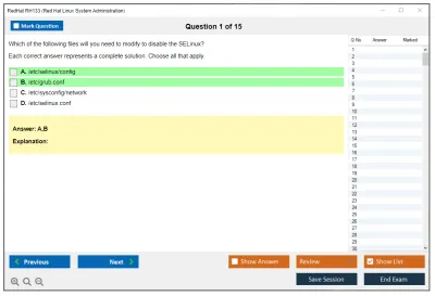 RedHat RH133 Red Hat Linux System Administration Practice test exam simulator test engine exam Prep practice test questions answers Image 1