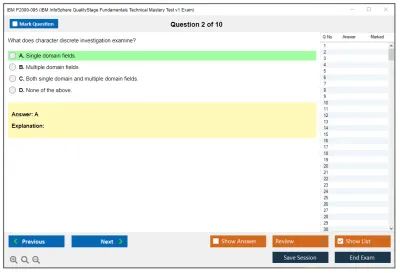 IBM P2090-095 IBM InfoSphere QualityStage Fundamentals Technical Mastery Test v1 Exam Practice test exam simulator test engine exam Prep practice test questions answers Image 2