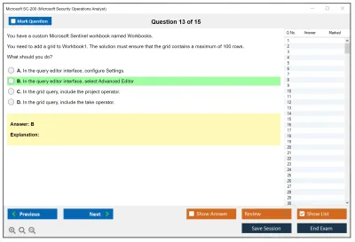 Microsoft SC-200 Microsoft Security Operations Analyst Practice test exam simulator test engine exam Prep practice test questions answers Image 13