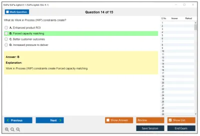 SAFe SAFe-Agilist-5.1 SAFe Agilist (SA) 5.1 Practice test exam simulator test engine exam Prep practice test questions answers Image 14