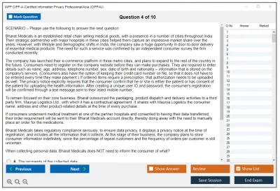 IAPP CIPP-A Certified Information Privacy Professional/Asia (CIPP/A) Practice test exam simulator test engine exam Prep practice test questions answers Image 4