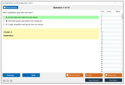 Esri EADE19-001 ArcGIS Desktop Entry 19-001 Practice test exam simulator test engine exam Prep practice test questions answers Image 1