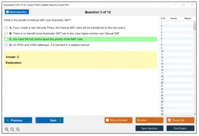 Checkpoint 156-315.81 Check Point Certified Security Expert R81.20 Practice test exam simulator test engine exam Prep practice test questions answers Image 3
