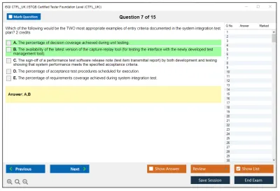 iSQI CTFL_UK ISTQB Certified Tester Foundation Level (CTFL_UK) Practice test exam simulator test engine exam Prep practice test questions answers Image 7