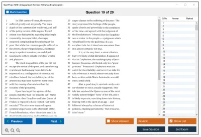 Test Prep ISEE Independent School Entrance Examination Practice test exam simulator test engine exam Prep practice test questions answers Image 19